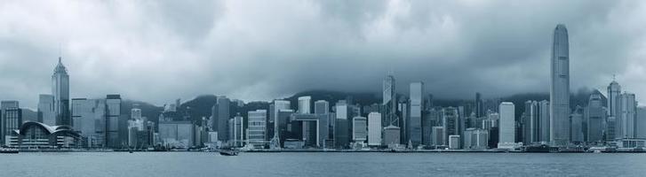 Hongkong in zwart-wit foto