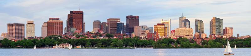 uitzicht op de boston rivier foto