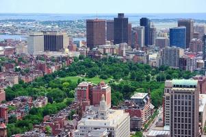 uitzicht op het centrum van boston foto