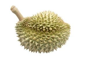 durian fruit geïsoleerd op witte achtergrond foto