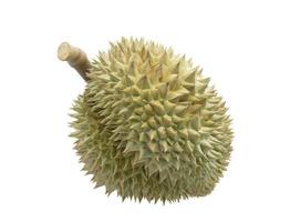 durian fruit geïsoleerd op witte achtergrond foto