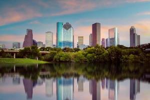 houston city centrum skyline stadsgezicht van texas usa foto