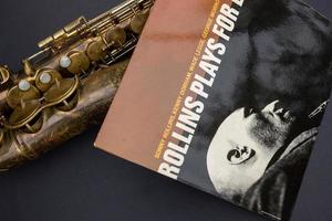 bottrop, duitsland, 2022 - close-up cover van jazz vinyl record foto