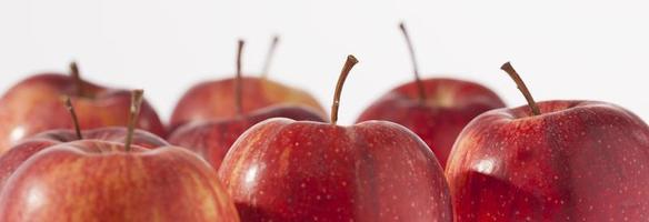 rode appels, close-up foto