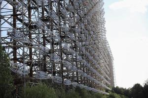 duga-radar in de uitsluitingszone van Tsjernobyl, Oekraïne foto