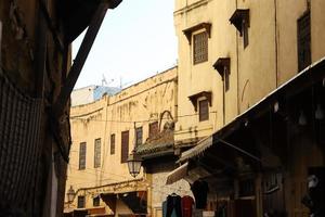 oud gebouw in fez, marokko foto