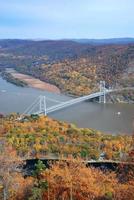 herfst brug uitzicht foto