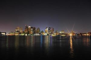 uitzicht op de skyline van boston foto