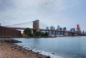 uitzicht op de nyc-brug foto