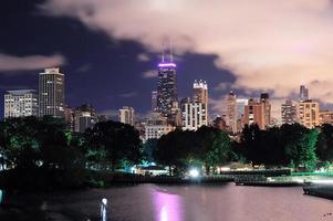 Chicago nacht uitzicht foto