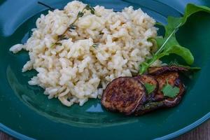 risotto met aubergine foto