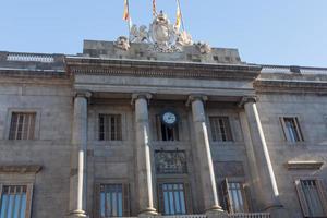 gevels van gebouwen van groot architectonisch belang in de stad barcelona - spanje foto