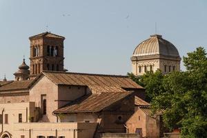 synagoge en het joodse getto in rome, italië foto