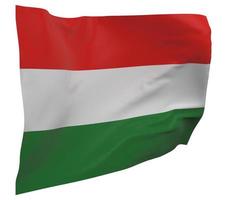 hongarije vlag geïsoleerd foto