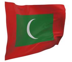 Maldiven vlag geïsoleerd foto