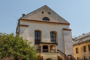 oude synagoge izaaka in het district Kazimierz van Krakau, Polen foto