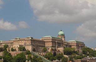 historisch koninklijk paleis in boedapest foto