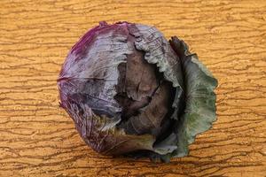 natuurlijke rijpe biologische violette kool foto