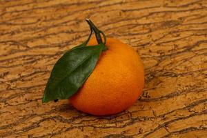 zoete rijpe mandarijn foto