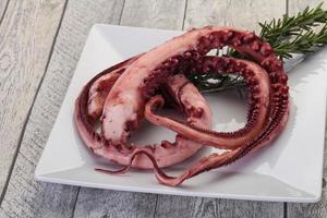 smakelijke octopus tentakels foto