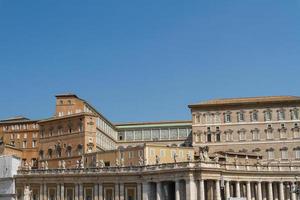 gebouwen in vaticaan, de heilige stoel in rome, italië. onderdeel van de Sint-Pietersbasiliek. foto