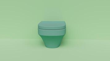 toilet commode 3d render illustratie met achtergrond foto