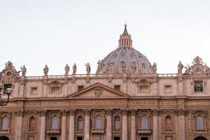 basilica di san pietro, vaticaan, rome, italië foto