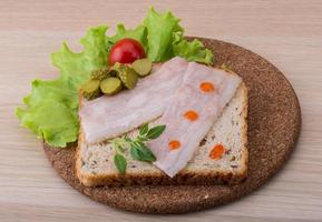 sandwich met spek foto
