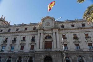 gevels van gebouwen van groot architectonisch belang in de stad barcelona - spanje foto