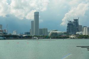 gebouwen in de skyline van singapore foto