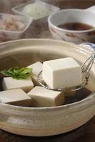 gekookte tofu foto