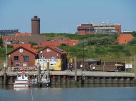 het eiland juist in de Noordzee foto