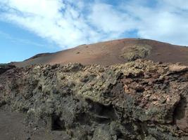 vulkaan eiland lanzarote in spanje foto