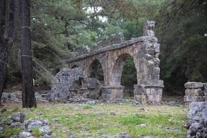 phaselis-ruïnes in turkije foto