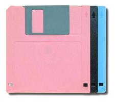 diskette geïsoleerd op witte achtergrond foto