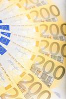 eurobankbiljetten verspreid over de vloer - europese valuta foto