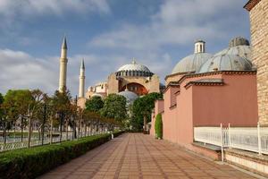 hagia sophia museum in sultanahmet, istanbul, turkije foto