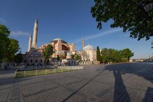 hagia sophia museum in sultanahmet, istanbul, turkije foto