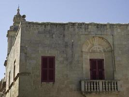 mdina stad op malta foto