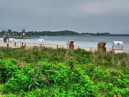 de stad eckernfoerde aan de Oostzee foto