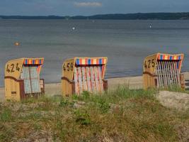 de stad eckernfoerde aan de Oostzee foto