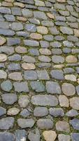 ruwe stenen vloer textuur close-up verticaal foto