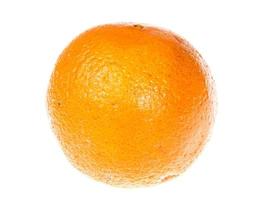 sinaasappel geïsoleerd op een witte achtergrond foto