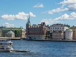 de stad Stockholm in Zweden foto