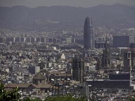 de stad barcelona in spanje foto