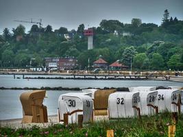 de stad eckernfoerde aan de Oostzee foto