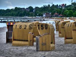 de stad eckernfoerde aan de Oostzee foto