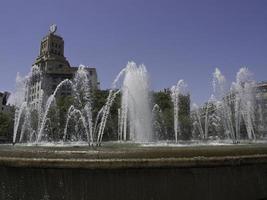 de stad barcelona in spanje foto