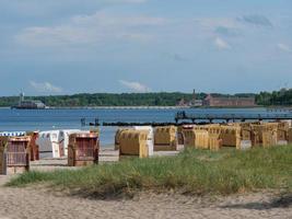 de stad eckernfoerde aan de Oostzee foto