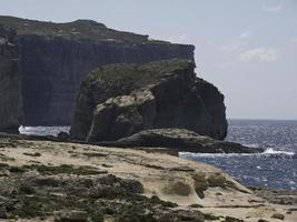 het eiland gozo aan de middellandse zee foto